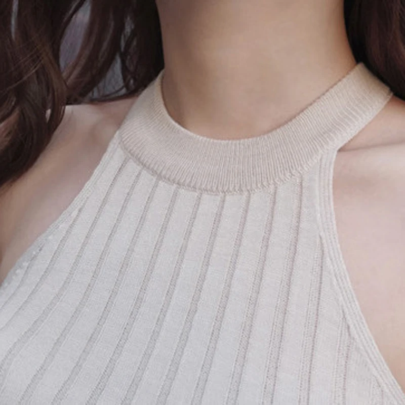 Топ shintimes женский с открытыми плечами пикантная бежевая блузка без рукавов