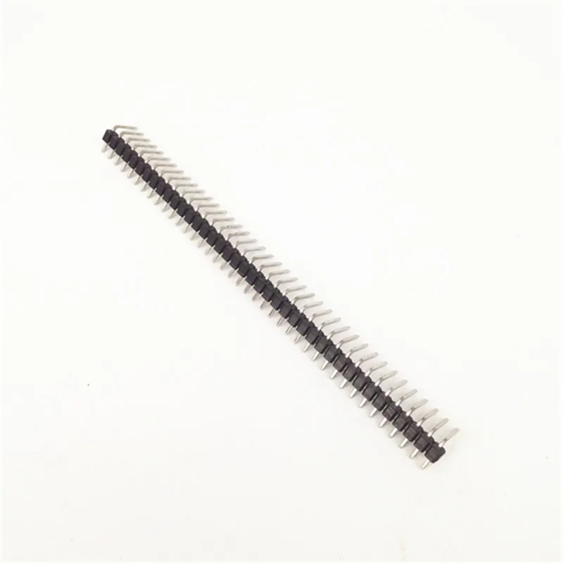 10pcs/lot 90 Degrees Row Needles Single Curved Needle 40pin 2.54mm Spacing | Электронные компоненты и