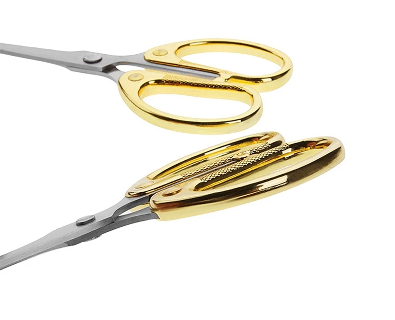 Золотые ножницы швейные для резки швов из нержавеющей стали профессиональные
