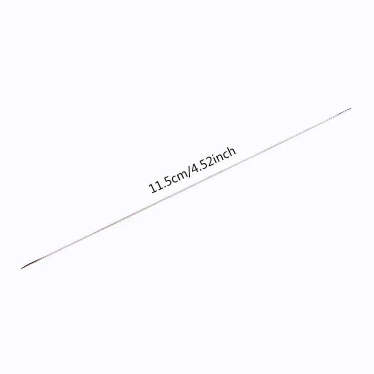 1Pcs 11.5cm LMDZ изогнутые иглы для бисероплетения с большим глазом иглы для бисероплетения бусины и жемчуг нитка шнур Ювелирный инструмент 5,8 см-12,8 см - Цвет: 1Pcs 11.5cm