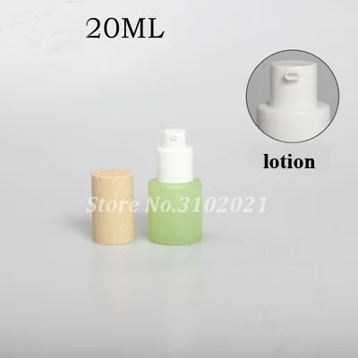 2/8 шт. 20 Вт, 30 Вт, 50 г зеленый Стекло DIY баночка для крема горшок набор 20 Вт, 30 Вт, 40/60/80/100/120 мл Пустые тонер опрыскиватель/лосьон Пресс бутылка с насосом из АБС-пластика кепки - Цвет: 20ML