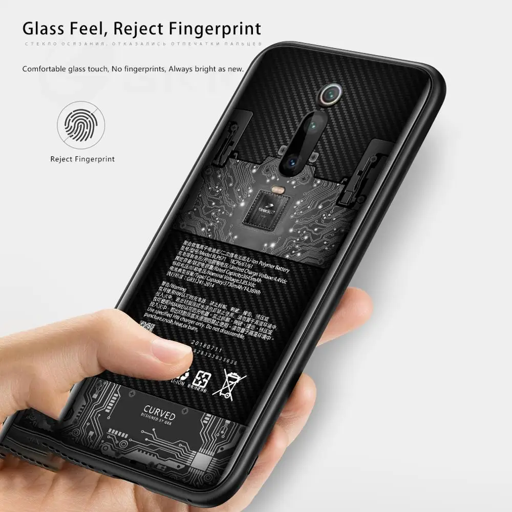 Чехол из закаленного стекла GKK для Xiaomi Redmi K20 Pro чехол с защитой всех сторон