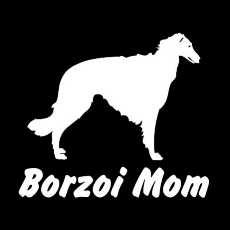 Borzoi Mom Decor For Auto Car/Bumper/Window Vinyl Decal Sticker Decals DIY CT1415 | Автомобили и мотоциклы