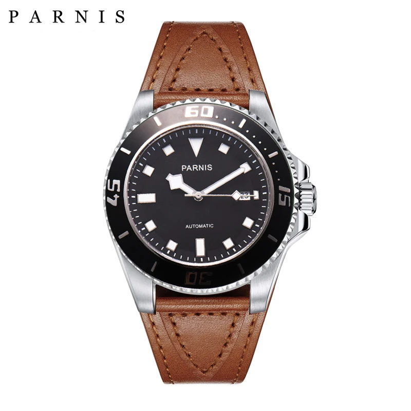 Часы наручные Parnis автоматические водонепроницаемые 45 мм 100 м|watch style|watch ceramicwatch