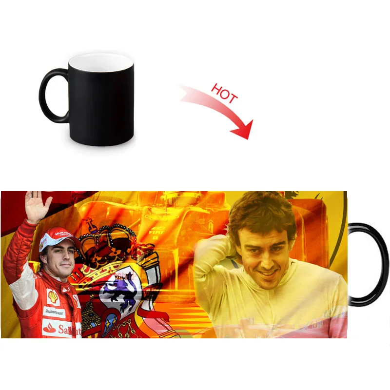 Керамическая кружка Fernando Alonso термочувствительные кружки с изменяющимся цветом
