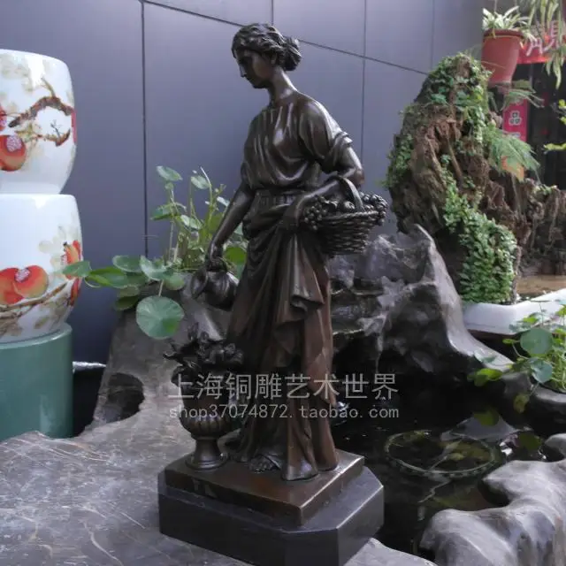 Классическая скульптура Урожай богиня бронзовая художественное украшение