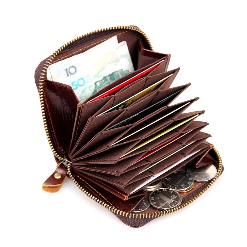 Высококачественный модный мужской кошелек Ruil из натуральной кожи Crazy Horse с