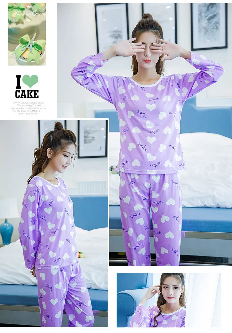 Прекрасный Pijama Пижамы Женские для Женщин Установить Каваи Pijamas Mujer Femme Feminino