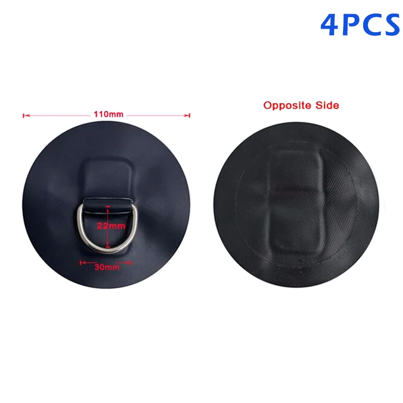 4 шт из нержавеющей стали D Ring Pad/патч для ПВХ надувной лодки плот шлюпки байдарки