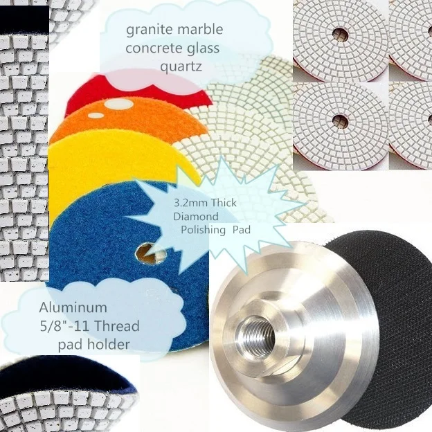 4 &quotАлмаз Полировальником Алюминиевый Бакер 14 + 1 Штук И Алмазные Шлифовальные