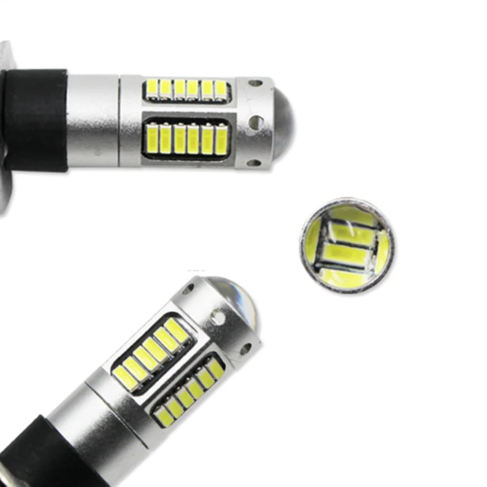1x10 Вт белый 30SMD 4014 H3 автомобильный светодиодный сигнальный фонарь DRL супер яркий противотуманный фонарь Автомобильный задний тормоз Задний стояночный светильник 12 в белый