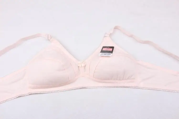 Бюстгальтер женский без косточек тонкий из 3/4 хлопка с регулируемыми бретелями и