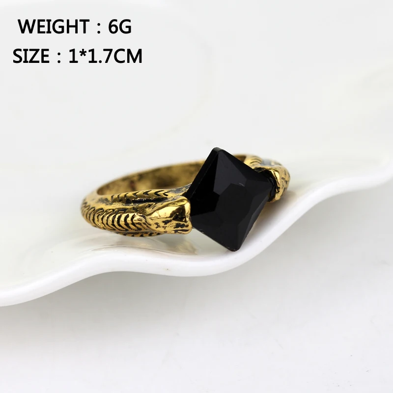 

Magic School Marvolo Gaunt Women Ring Voldemort The Resurrection Stone Horcrux Rings for Teen Girls