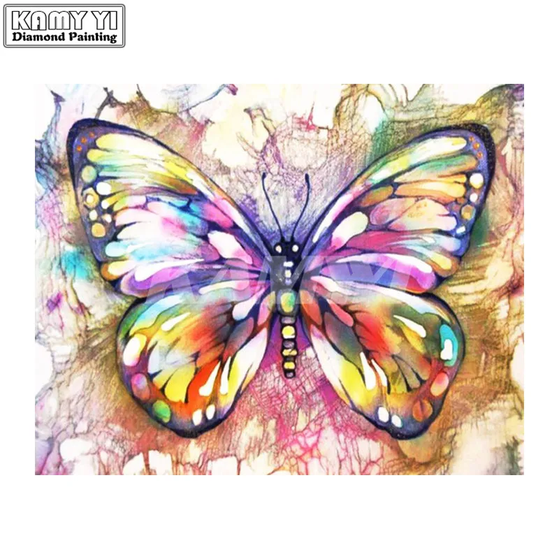 

Алмазная живопись, красочная бабочка, сделай сам, алмазная вышивка, мозаика, наборы ручной работы, животный узор, домашний декор hcr12