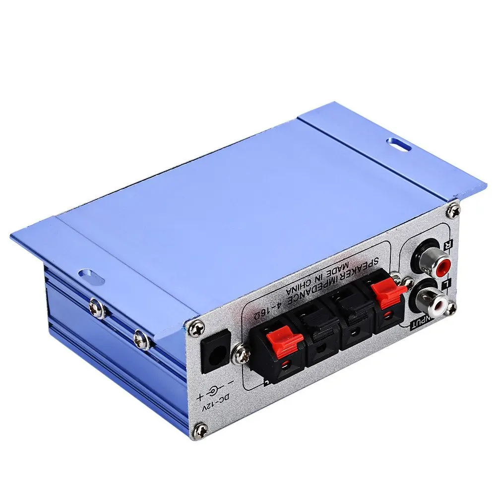 HY-2001 HiFi Mini 2CH Hi-Fi Digital Motorcycle Auto Car Stereo Output Power Amplifier Sound Mode 3.5mm Audio Support DVD MP3 Mp4 |