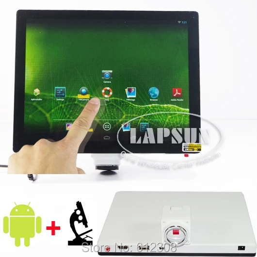 Цифровой микроскоп с сенсорным экраном HDMI 5 0 МП HD 9 7 дюйма Android 4 2 OS c креплением для