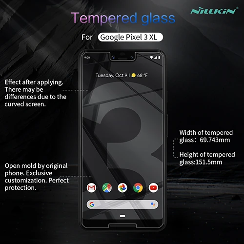 for pixel 3 XL 0,2 мм закаленное стекло для google pixel 3 xl нано Олеофобная Защита экрана для google pixel 3 xl pixel 3xl защитное стекло - Цвет: for pixel 3 XL