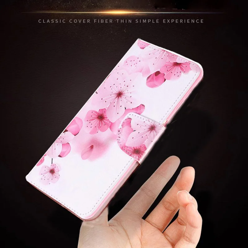 Кожаный чехол-бумажник с принтом единорога совы для Samsung A10 A20 A30 A50 A6 A8 A7 2018 A750 A5 A3 2017