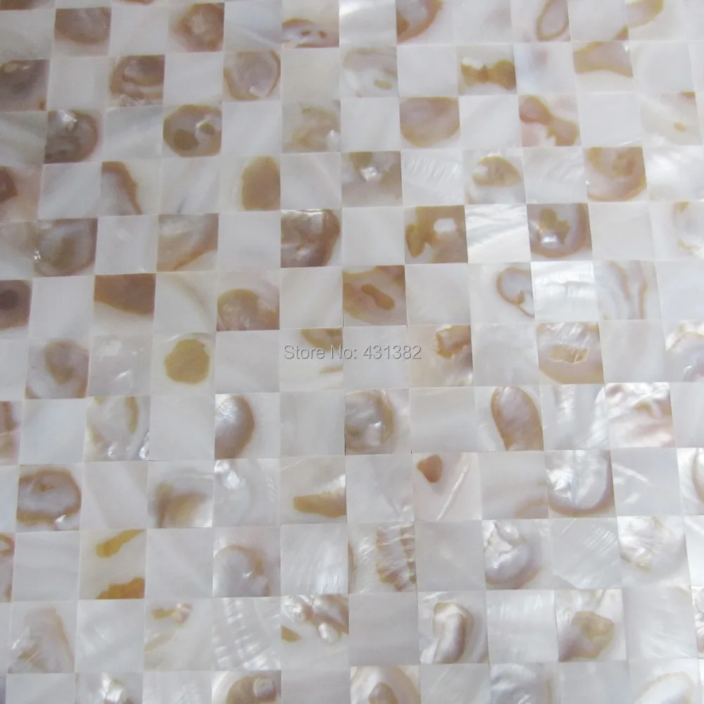 

11pcs mother of pearl tile shell mosaic tiles backsplash wall paper wall sticker