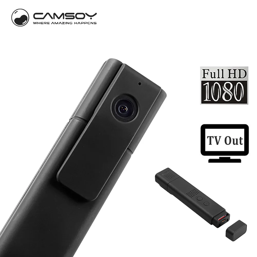 T190 Micro Камера H.264 Full HD 1080 P ручка Широкий формат цифровых голосовых встречи
