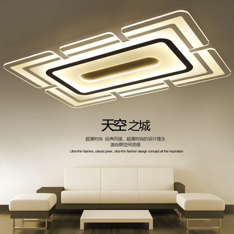 EuIgnis 110 220 В ультра тонкие прозрачные светодиодный свет для дома Plafonnier Moderne Luminaria Teto