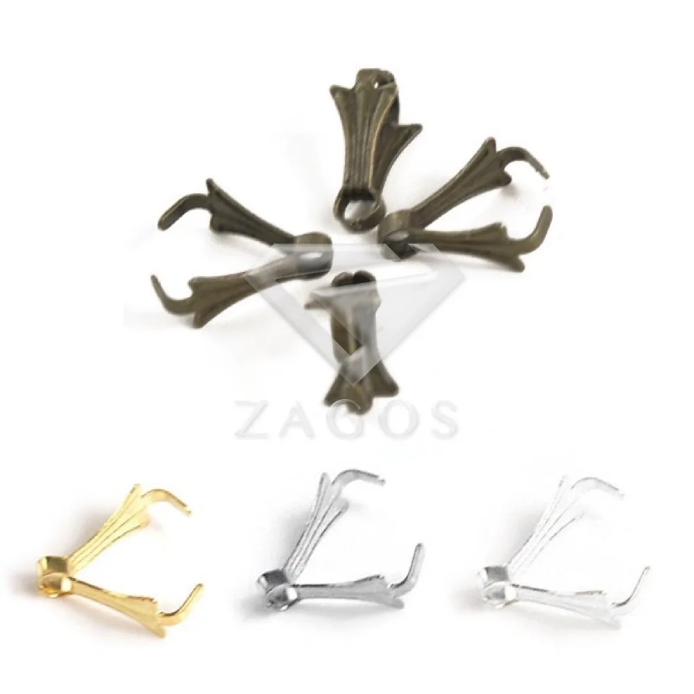 Зажимы для подвесок 100 шт. 8 5x3 мм застежки бусин соединители шармов фурнитура