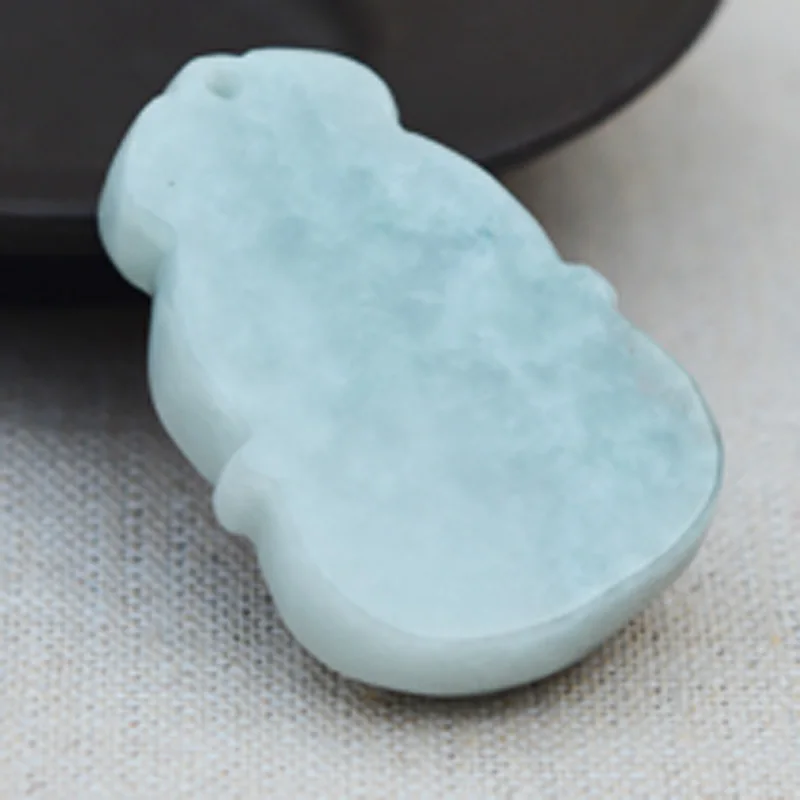 Drop shipping Natural A Jadeite Jades Pendant Gourd Shape Pendants Gift for Women Fashion Stone Jewelry+Rope | Украшения и