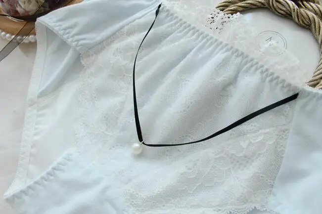 Настоящая фотография M, L, XL, 3L, жемчужные Бисероплетение, кружевные Лолита, Kawaii, Менструальный санитарный период, герметичный тампон, трусики, нижнее белье WP480