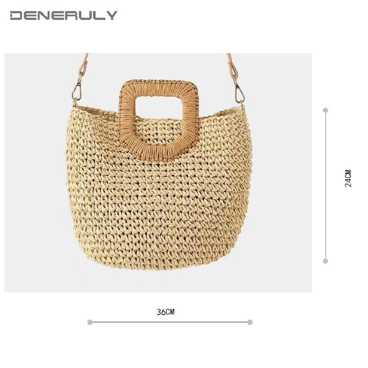 Женская соломенная сумка ручной работы женские сапоги из ротанга пляжная Strandtas
