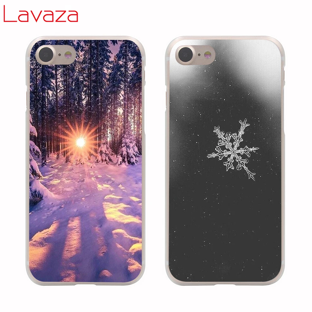 Lavaza пейзаж Зимний Легкий снег Жесткий Чехол для Apple iPhone 6 6s 7 8 плюс X 5 5S SE чехол для iPhone XS Max XR крышка