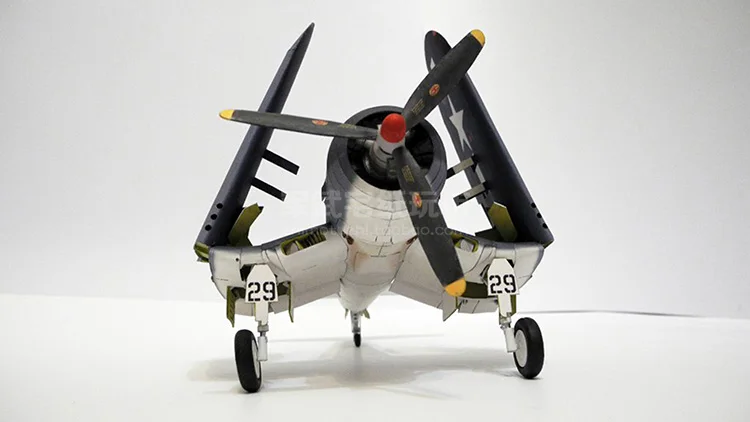 Американский F4U-1A пиратский носитель Бумажная модель в 1:33 авиационная модель армейский особняк DIY