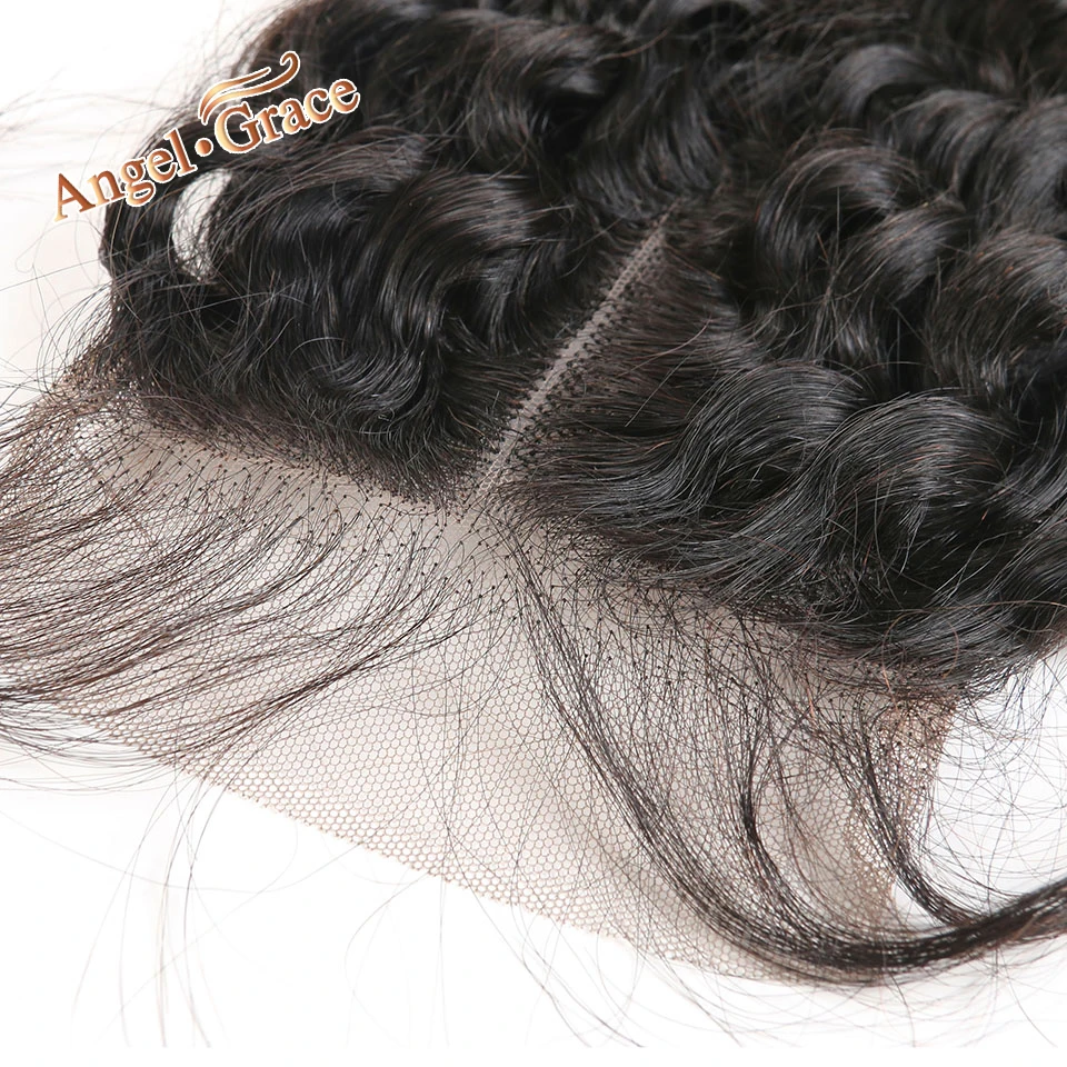 Волосы Ангела Грейс Бразильские глубокие волнистые кружева закрытия 5x5