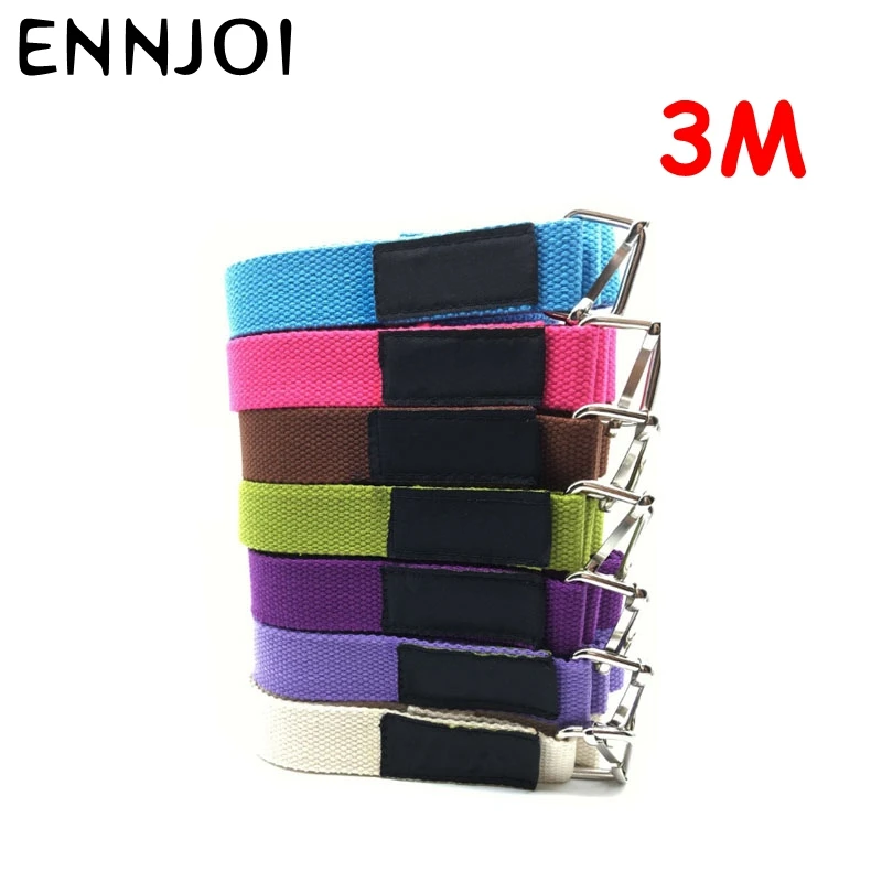 7 цветов пояс для йоги 3 м фитнеса регулируемый ремень D-Ring | Спорт и развлечения