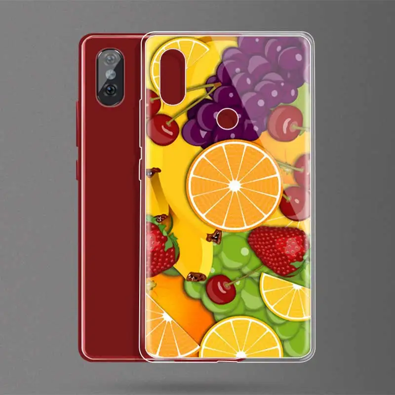 DREAMFOX N027 фруктов и фруктовых Мягкий ТПУ силиконовый чехол для Xiaomi mi x 3 A1 A2 5C 5X6X8 9 Lite