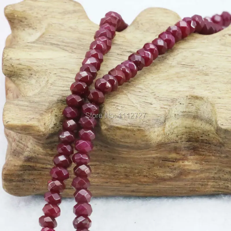 Украшения для бижутерии 2x4 мм дизайн изготовления подарков граненые красные Abacus