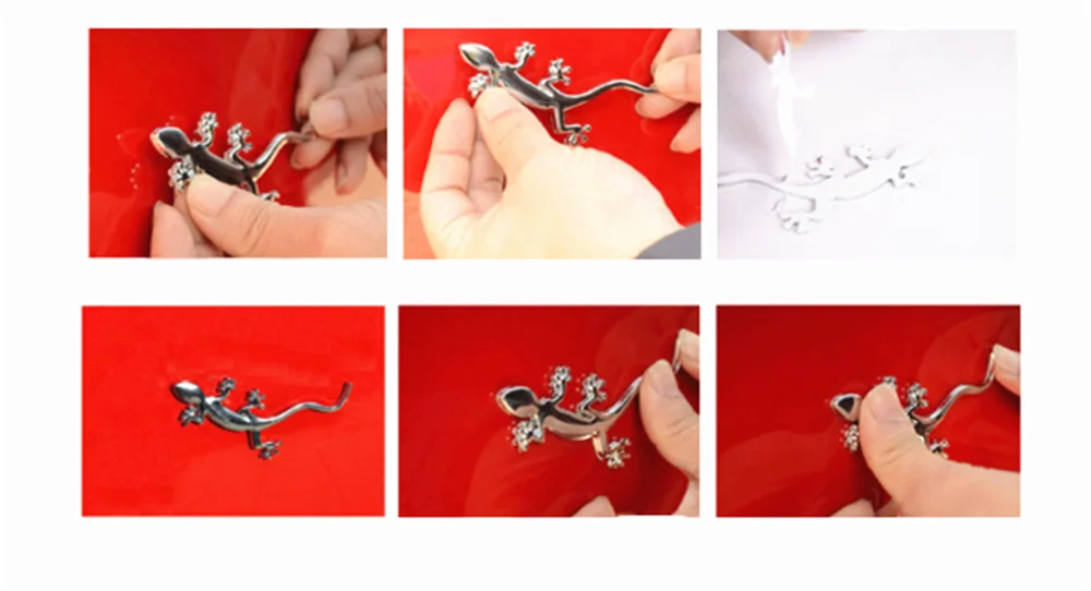 3D Auto Motorcycle Styling Applique Car Sticker Animal Gecko for Chevrolet Volt SS Chevelle FNR 1970 1967 Impala Chaparral | Автомобили и