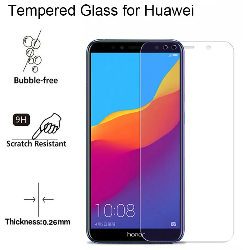 Закаленное стекло 9H для huawei Honor 8X Max 8 9 Lite 10 8C 6X 7C 7A Защитная пленка экрана Play|Сумки