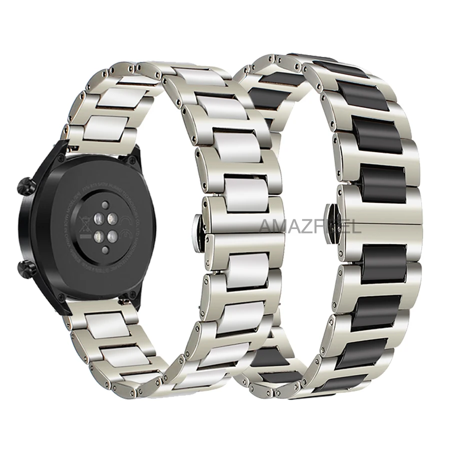 Керамический металлический ремешок из нержавеющей стали для часов huawei GT браслет