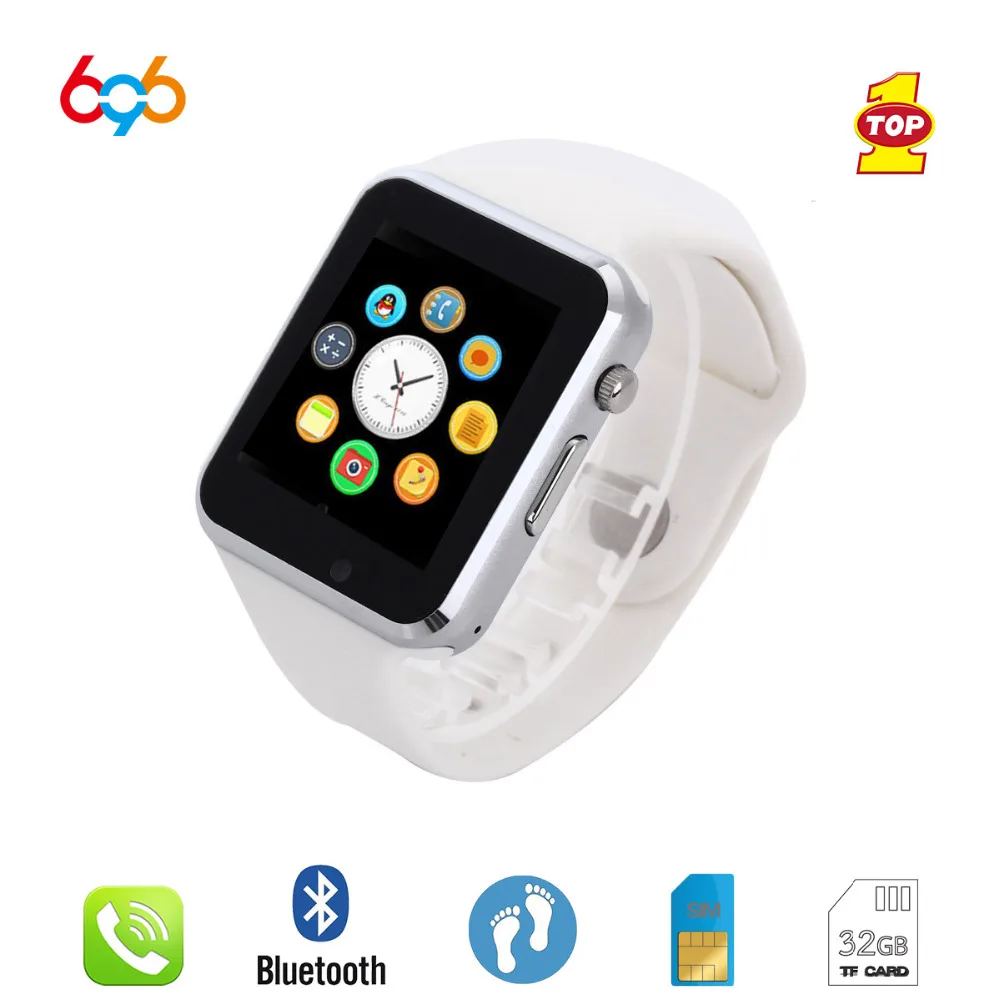 696 A1 Bluetooth Смарт часы наручные Спорт Шагомер с SIM Камера Smartwatch для Android смартфон