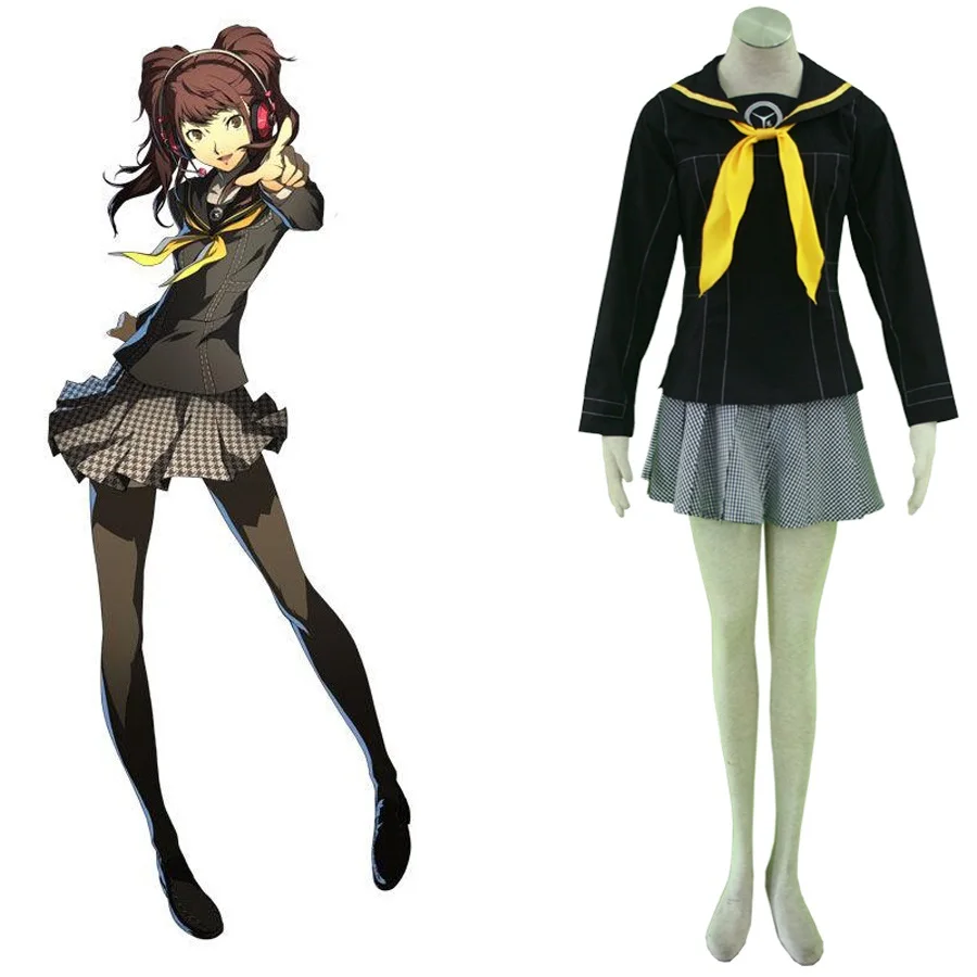 Аниме игра Persona Косплей Костюм Kujikawa Rise школьная форма в стиле моряка топ + галстук