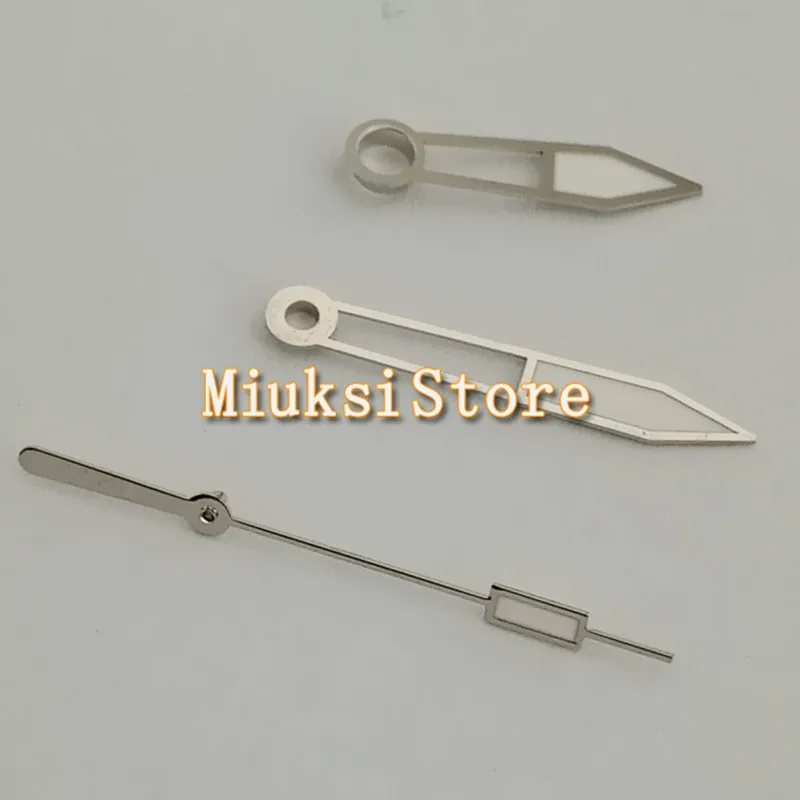 Серебряный стрелки часов подходят Ming DG2813 3804 Miyota 8215 8205 82 движения серии