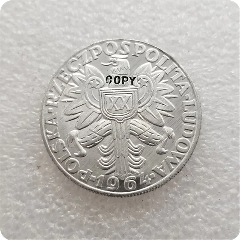1964 Польша алюминий 10 злотых (20 я годовщина Народной Республики пробная