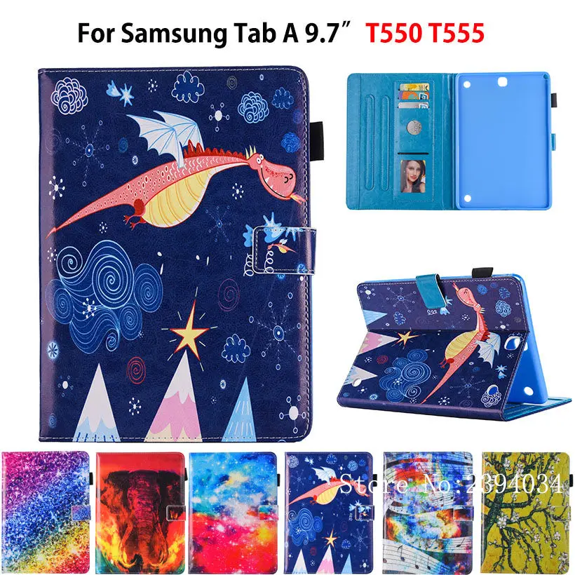SM-T550 чехол для Samsung Galaxy Tab A 9 7 SM-T555 T550 P555 планшета роскошный силиконовый