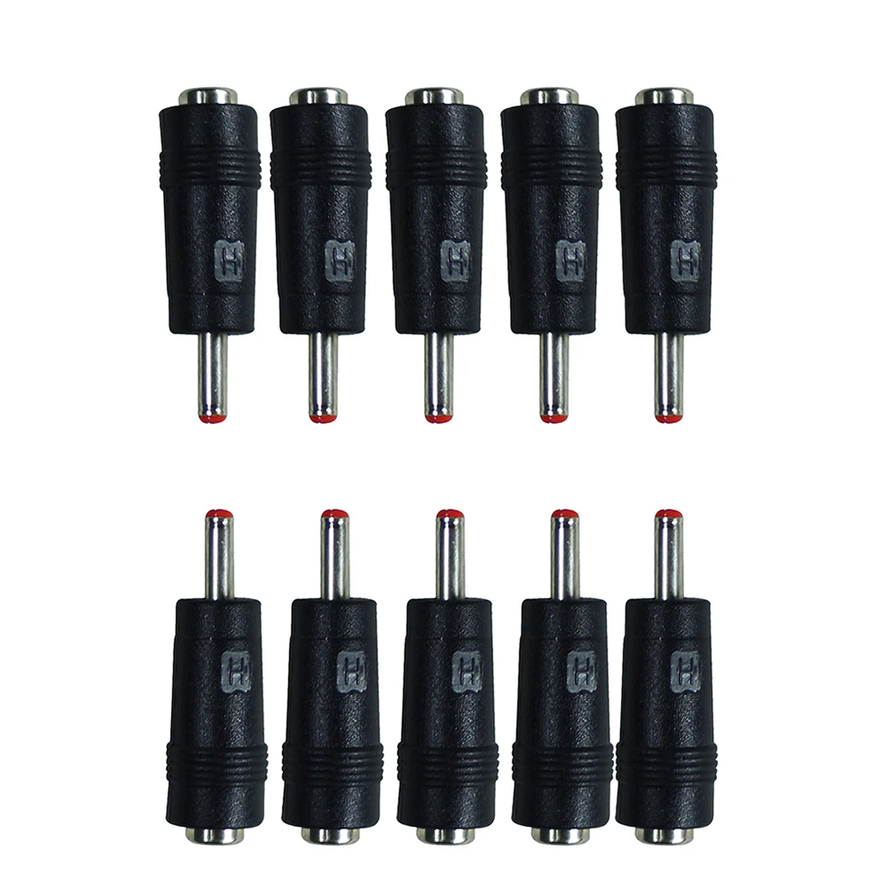 10pcs/lot Black Plastic Cover 3.5*1.35mm Male DC Power Plug Jack Connector for Cabinet led light