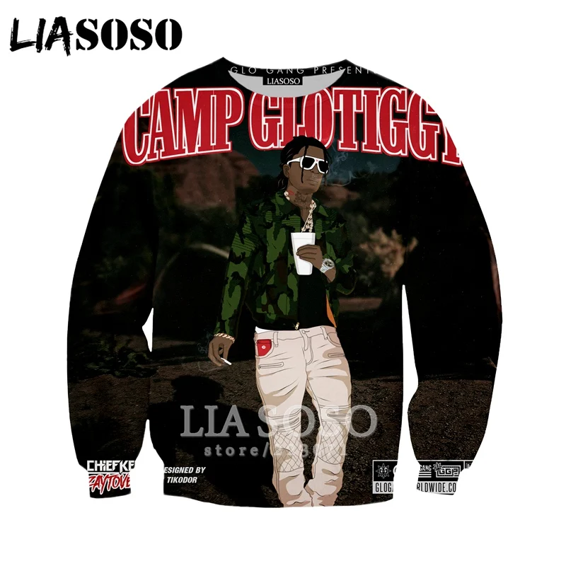 LIASOSO/Осенняя Новая модная мужская и женская Повседневная Толстовка с 3D принтом Song