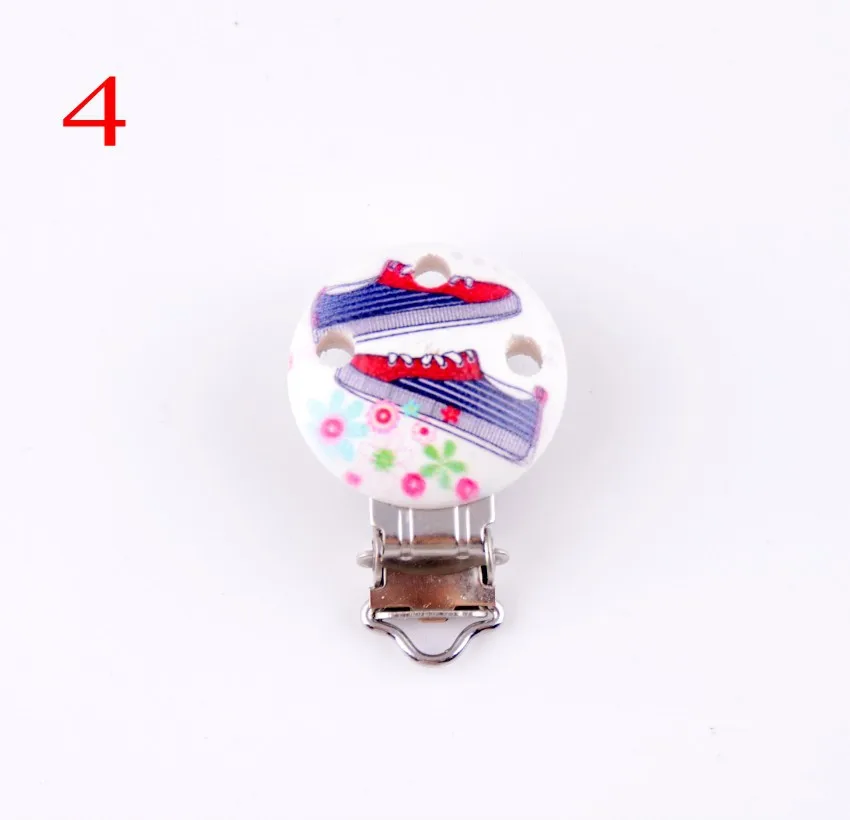 1Pcs(5 Colors Can Choose)Metal Shoes Suspender Trousers Pacifier Clips With Plastic Wood Craft Sewing Tool 45x30mm D2992-5 | Дом и сад