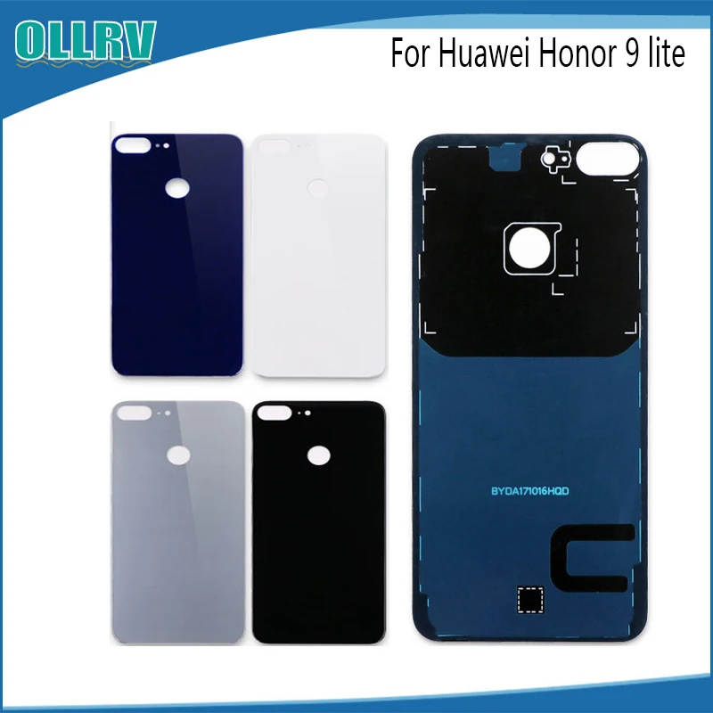 OLRRV Батарейная дверь задняя крышка корпус чехол для Huawei Honor 9 lite стеклянная панель