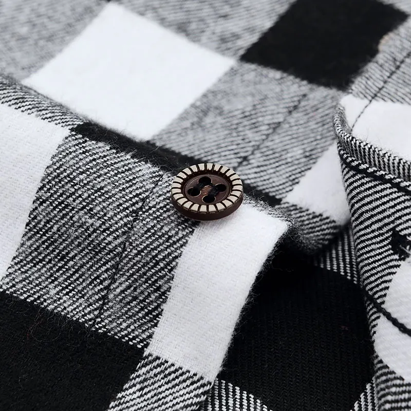 Aoliwen/Мужская рубашка с длинным рукавом модная клетчатая Повседневная брендовая