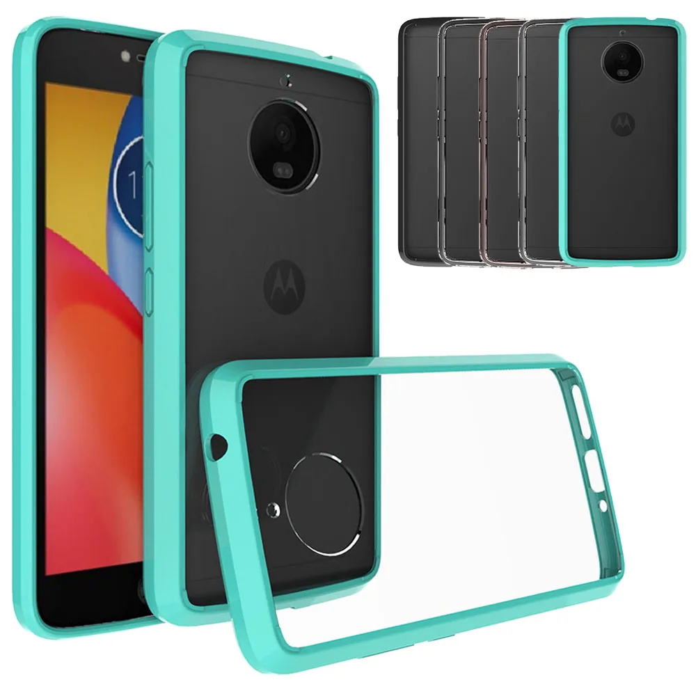 Ультратонкий Жесткий чехол-накладка из мягкого ТПУ с рамкой для Motorola Moto E4 Plus XT1770