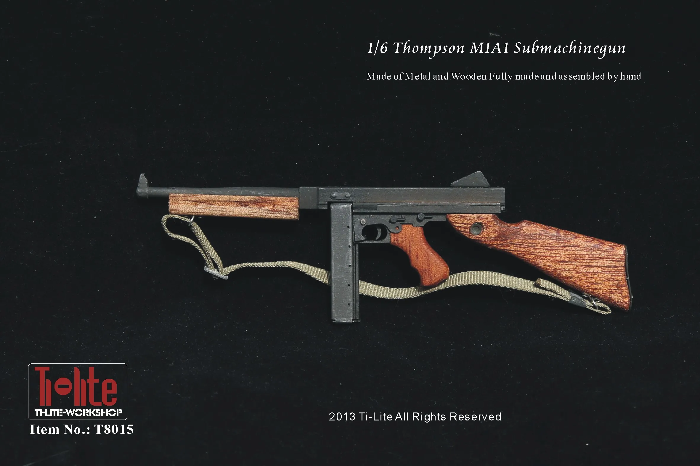 Ti-lite T8015 1/6 Томпсон M1A1 пулемет пистолет модель оружия реквизит для 1" Коллекционная Фигурка DIY
